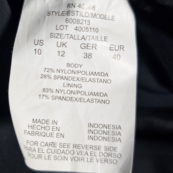 Scuba Coco Zip Front High Neck Underwire One Piece Swimsuit Women's Size 10 - Picture 12 of 16